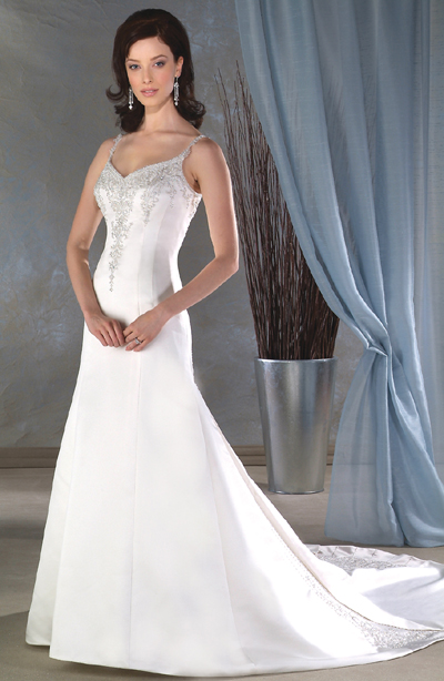 Modest Simple Bridal Gown / Wedding Dress BO003 - Click Image to Close