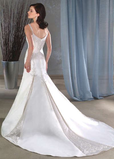 Modest Simple Bridal Gown / Wedding Dress BO003 - Click Image to Close