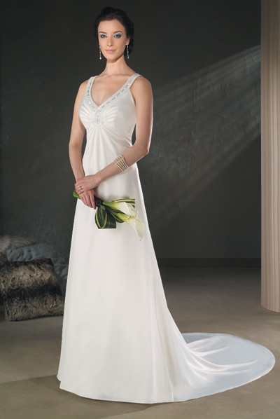 Orifashion HandmadeModest Wedding Dress / Bridal Gown BO038 - Click Image to Close