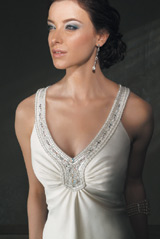 Orifashion HandmadeModest Wedding Dress / Bridal Gown BO038 - Click Image to Close