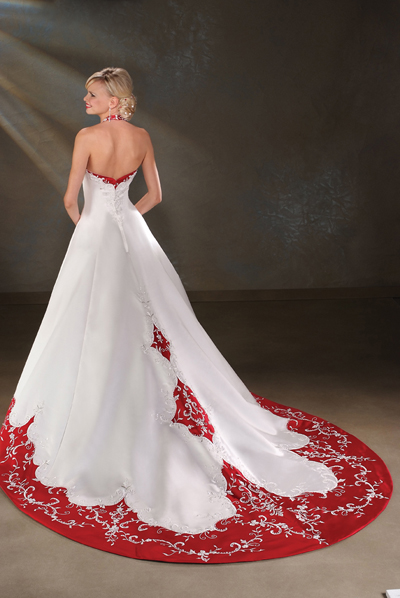 Orifashion HandmadeModest Traditional Embroidery Wedding Dress B - Click Image to Close