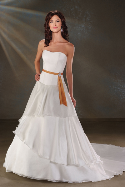 Orifashion HandmadeModest Simple Wedding Dress BO055 - Click Image to Close