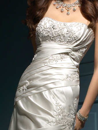 Bridal Gown / Wedding Dress_A-line style 10C015 - Click Image to Close