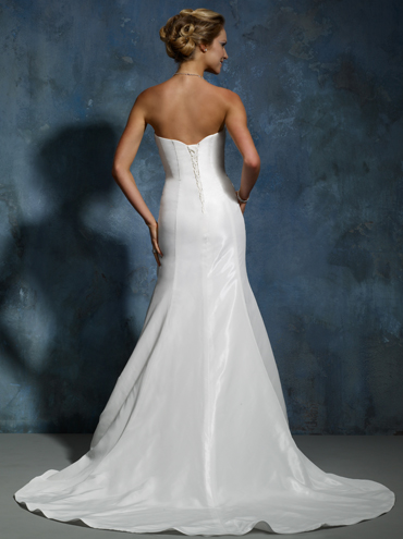 Wedding Dress_Strapless A-line 10C189 - Click Image to Close