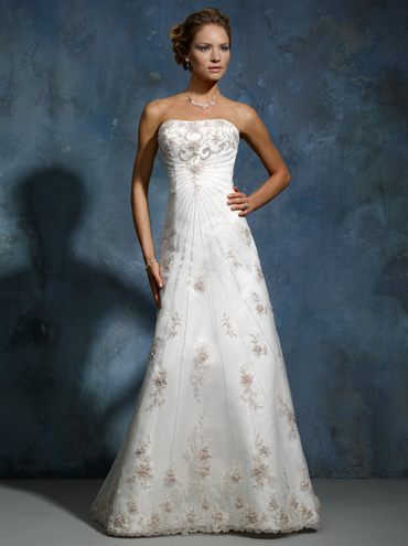 Wedding Dress_A-line style 10C197 - Click Image to Close