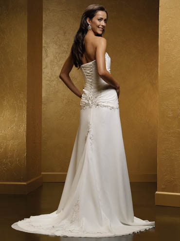 Wedding Dress_Delicate Chiffon gown 10C218 - Click Image to Close