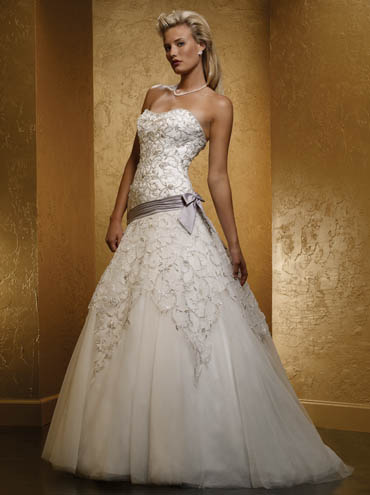 Wedding Dress_A-line style 10C220 - Click Image to Close