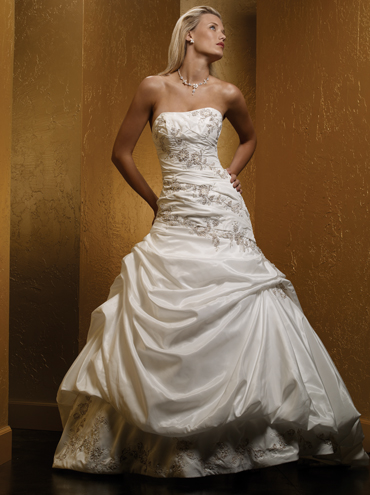 Wedding Dress_Strapless ball gown 10C221 - Click Image to Close