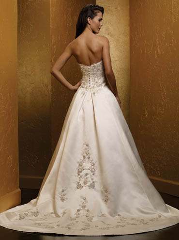 Wedding Dress_Crew neckline 10C222 - Click Image to Close