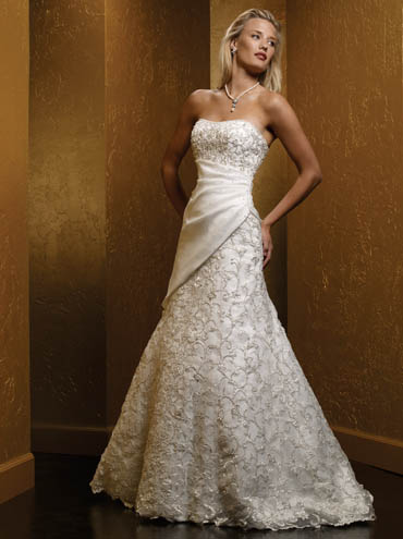 Wedding Dress_A-line style 10C223 - Click Image to Close