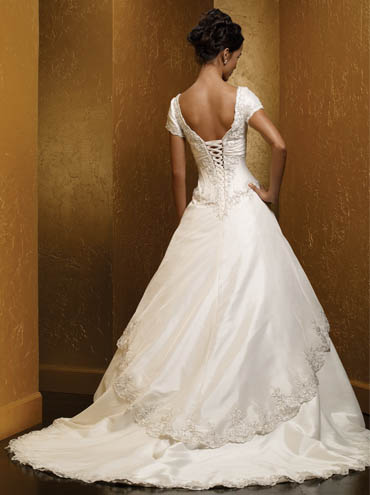 Orifashion HandmadeModest Princess Style Wedding Dress BO300 - Click Image to Close