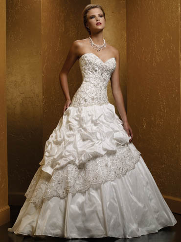 Wedding Dress_Strapless ball gown 10C226 - Click Image to Close