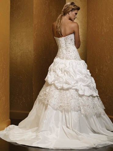 Wedding Dress_Strapless ball gown 10C226 - Click Image to Close