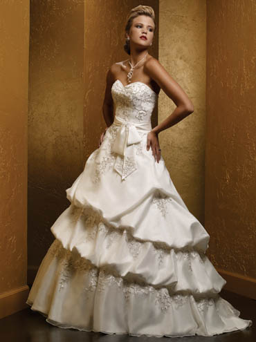 Wedding Dress_Strapless ball gown 10C229 - Click Image to Close