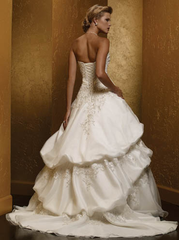 Wedding Dress_Strapless ball gown 10C229 - Click Image to Close