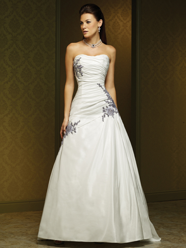 Wedding Dress_Strapless A-line 10C244 - Click Image to Close