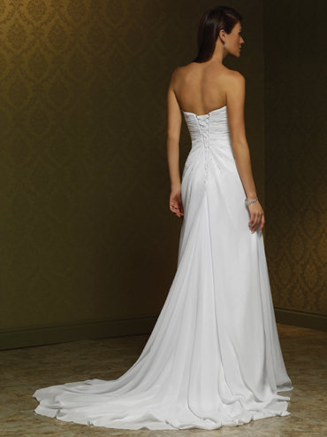 Wedding Dress_Delicate Chiffon gown 10C246 - Click Image to Close