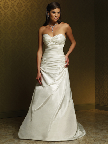 Wedding Dress_Strapless A-line 10C261 - Click Image to Close