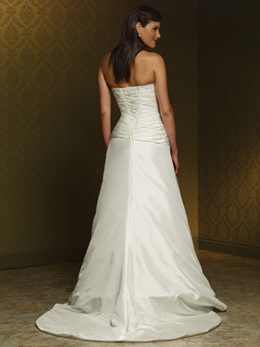 Wedding Dress_Strapless A-line 10C261 - Click Image to Close