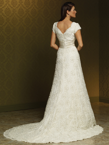 Wedding Dress_Cap-sleeves 10C265 - Click Image to Close