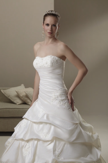 Wedding Dress_Strapless ball gown 10C317 - Click Image to Close