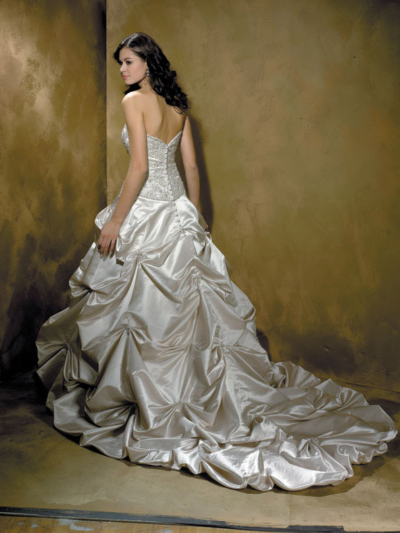 Orifashion HandmadeRomantic Pick-up Embroidered Wedding Dress AL - Click Image to Close