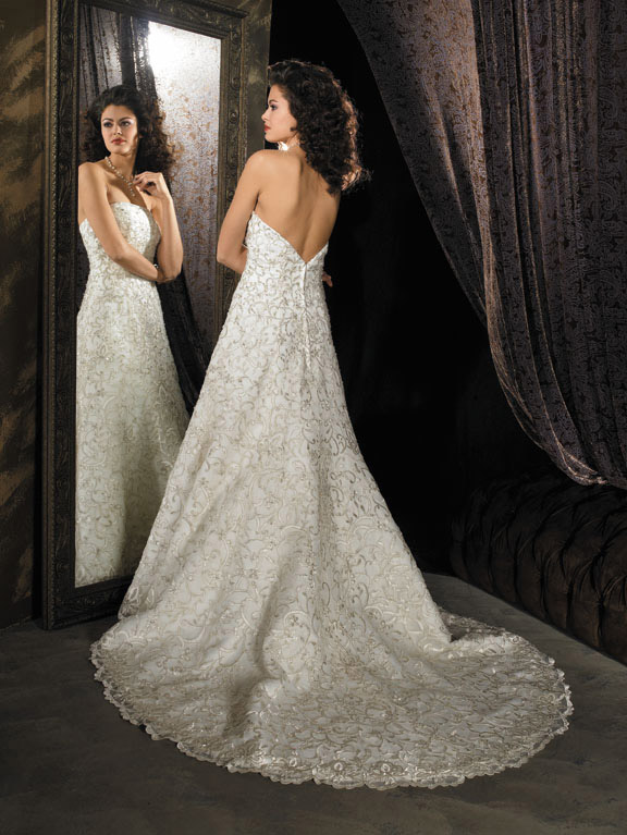 Orifashion HandmadeUnique Romantic Lace Wedding Dress AL035 - Click Image to Close