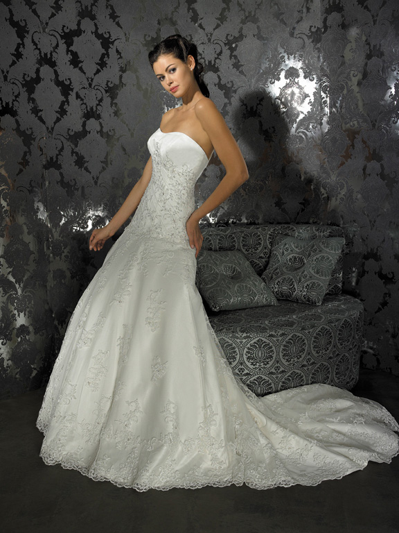 Orifashion HandmadeWedding Dress_Formal cathedral AL097