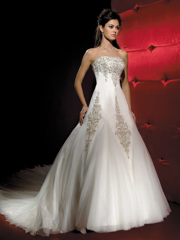 Orifashion HandmadeLuxury Romantic Tulle Wedding Dress AL120 - Click Image to Close