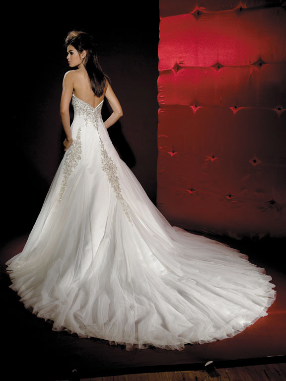 Orifashion HandmadeLuxury Romantic Tulle Wedding Dress AL120 - Click Image to Close