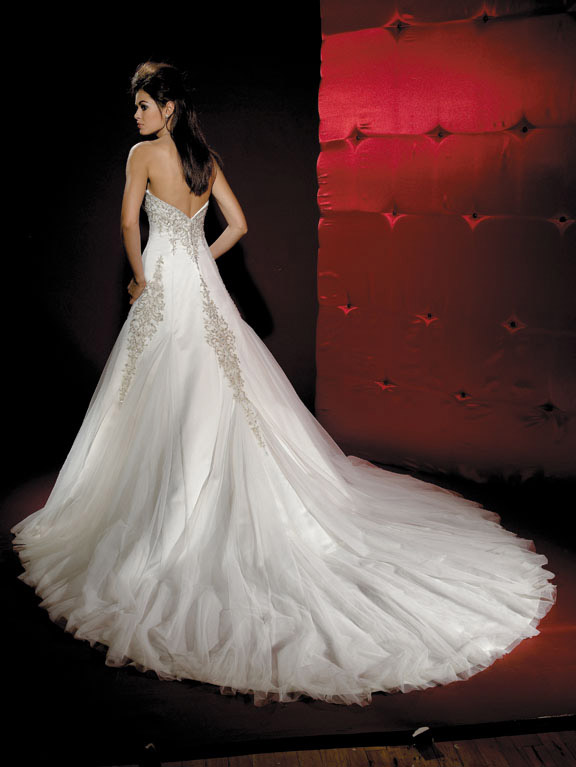 Orifashion HandmadeLuxury Romantic Tulle Wedding Dress AL120