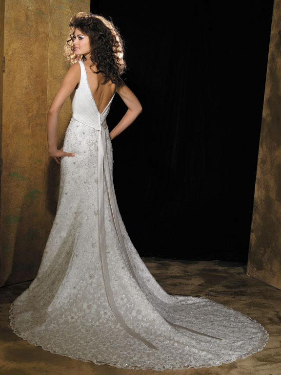 Orifashion HandmadeWedding Dress_Sleeveless style AL124