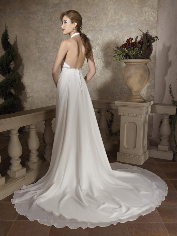 Orifashion HandmadeFairy Wedding Dress with Halter strap AL174 - Click Image to Close