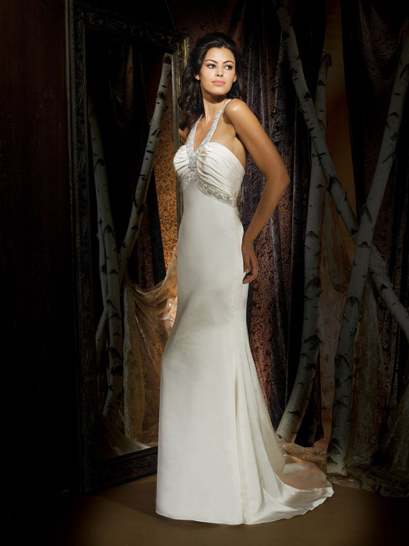 Orifashion HandmadeHandmade Wedding Dress with Halter strap AL19