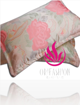 Seamless Orifashion Silk Bedding 4PCS Set Printed Pattern Queen
