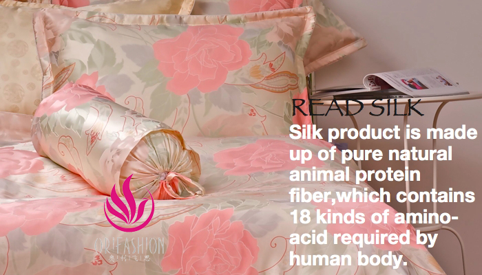 Seamless Orifashion Silk Bedding 6PCS Set Queen Size BSS050A