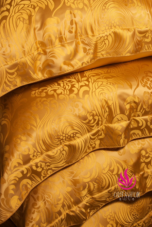 Seamless Jacquard Orifashion Silk Bedding 8PCS Set King Size BSS - Click Image to Close