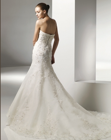 Orifashion HandmadeWedding Dress_ Strapless Slim line DC009