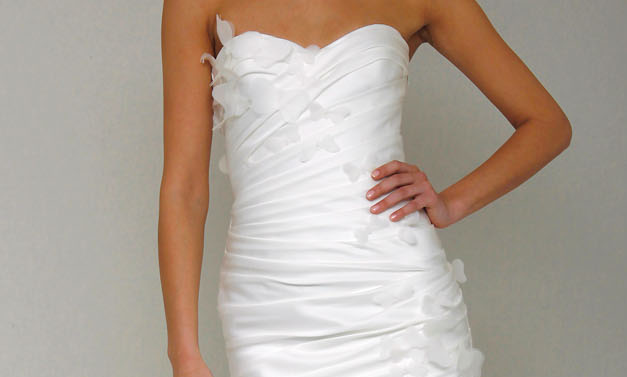 Angelic floor length trumpet gown _Strapless DC252