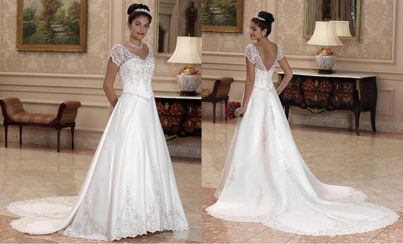 Golden collection wedding dress / gown GW019