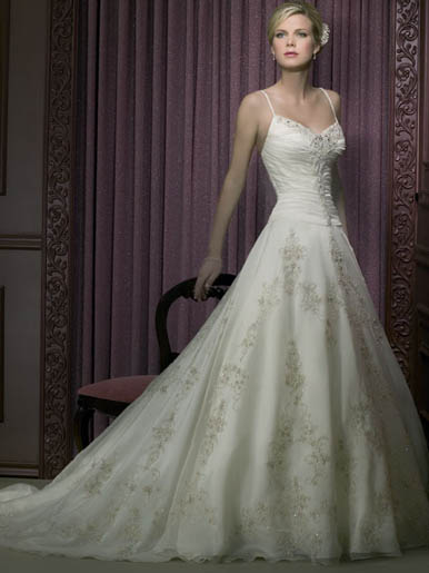 Golden collection wedding dress / gown GW030 - Click Image to Close