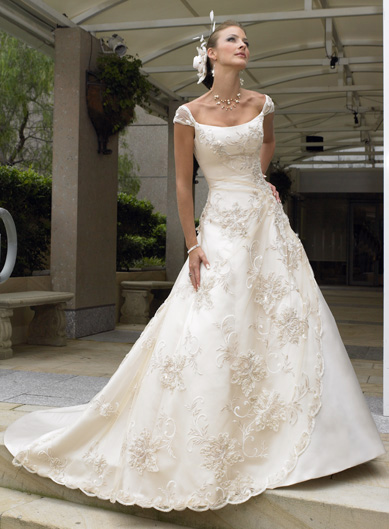 Golden collection wedding dress / gown GW046 - Click Image to Close