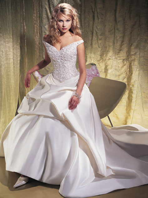 Golden collection wedding dress / gown GW054 - Click Image to Close