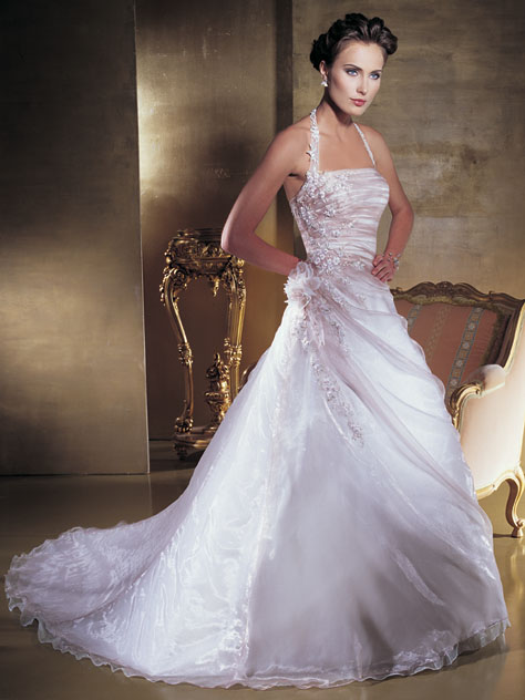 Golden collection wedding dress / gown GW056 - Click Image to Close