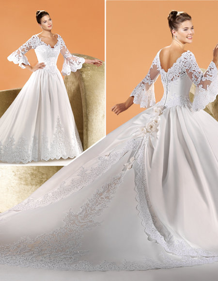Golden collection wedding dress / gown GW067 - Click Image to Close
