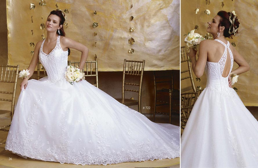 Golden collection wedding dress / gown GW068