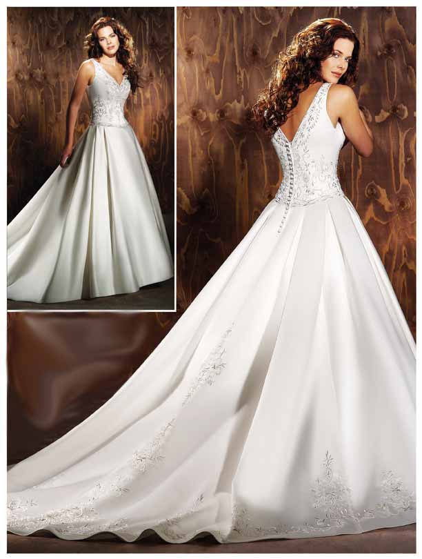 Golden collection wedding dress / gown GW071 - Click Image to Close