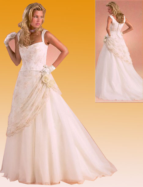 Golden collection wedding dress / gown GW076 - Click Image to Close