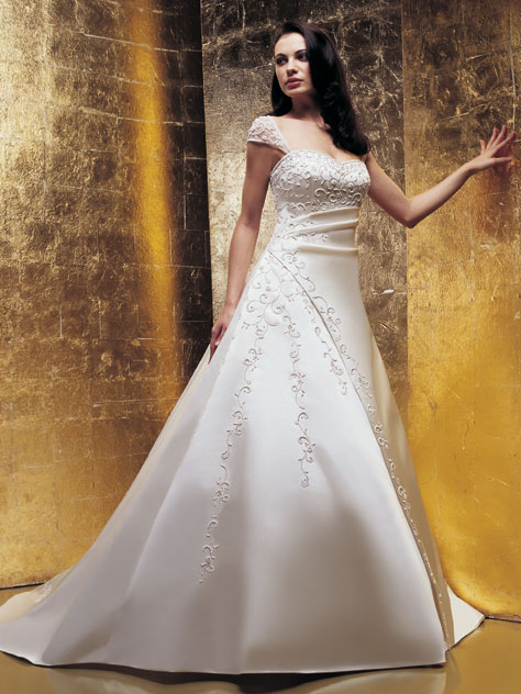 Golden collection wedding dress / gown GW078