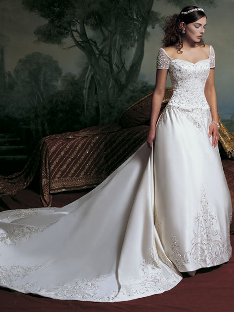 Golden collection wedding dress / gown GW083 - Click Image to Close